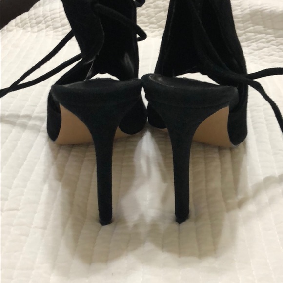 Price Drop Steve Madden Sophie Black Tie up sz 8 - Picture 7 of 7